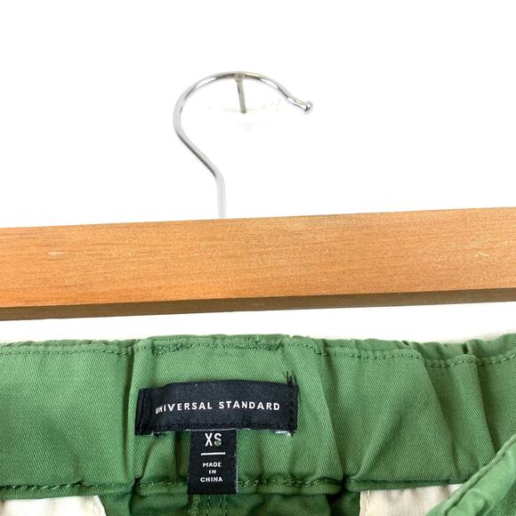Universal Standard Breezy Weekend Cropped Straight Trouser Pant Elm Green XS - Picture 6 of 8